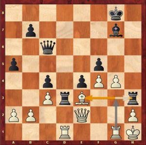 Na rozboru s trénery se ukázalo, že stačilo kupříkladu Vg3 nebo Se4 a pořád drží vyrovnanou pozici, po Vxd3 partie neměla dlouhého trvání.